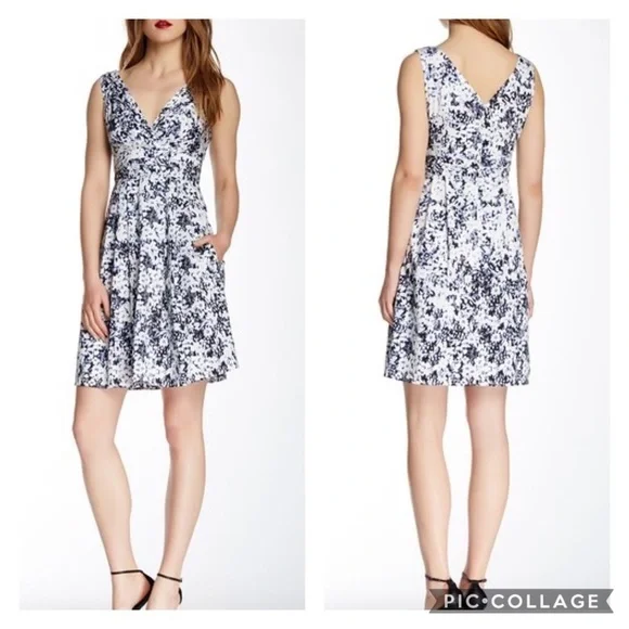 Nanette Lepore Shimmy Surplice V Neck Dress 6 - Picture 2 of 10